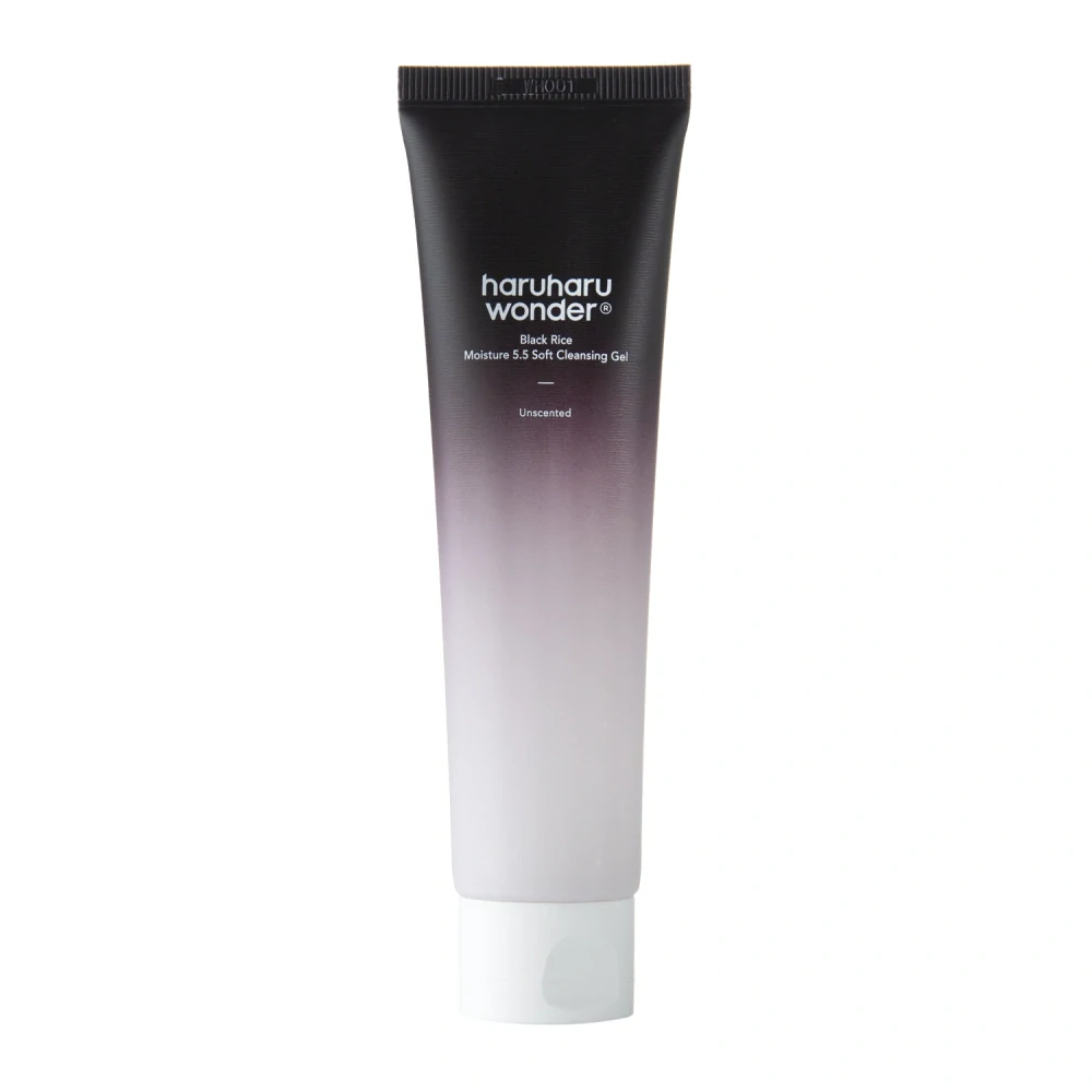 Haruharu Wonder Black Rice Moisture 5.5 Soft Cleansing Gel Rice Ferment Facial Gel 100 ml - Jemný čisticí gel s extraktem z černé rýže