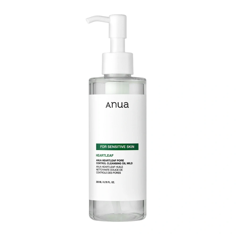 Anua Heartleaf Pore Control Cleansing Oil Mild 200 ml - Jemný čisticí olej pro citlivou pleť