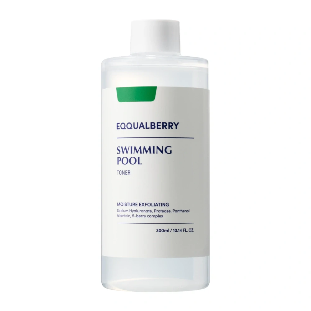 EQQUALBERRY Swimming Pool Daily Facial Toner 300 ml - Hydratační a exfoliační pleťové tonikum