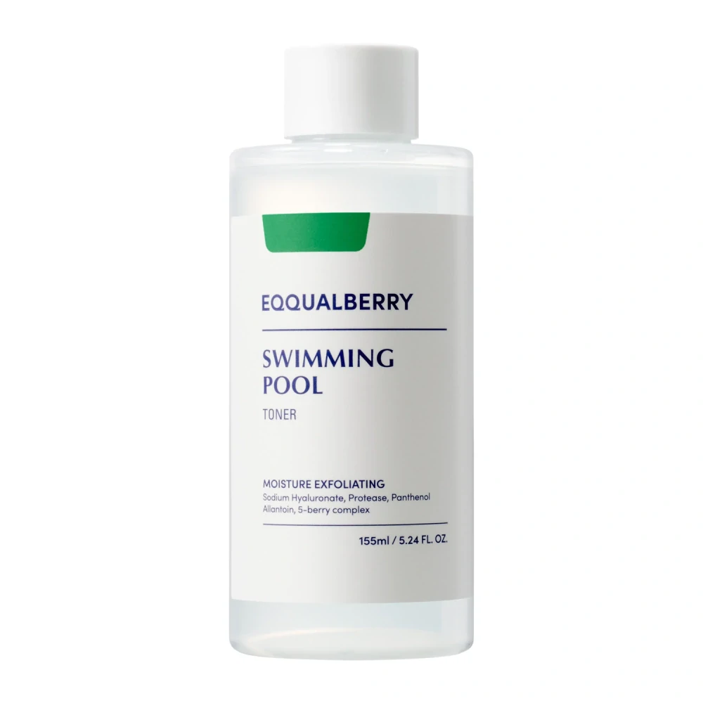 EQQUALBERRY Swimming Pool Daily Facial Toner 155 ml - Hydratační a exfoliační pleťové tonikum