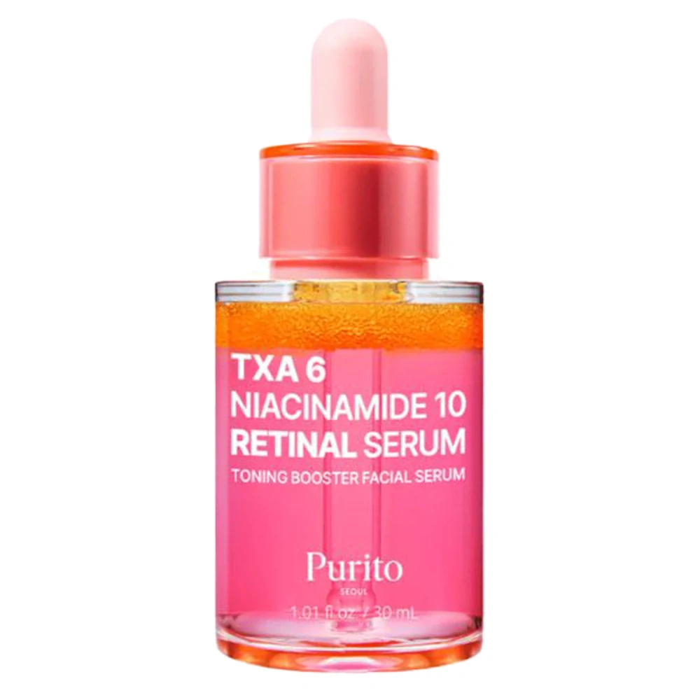 PURITO TXA 6 Niacinamide 10 Retinal Serum 30 ml – Sérum proti pigmentacím s 6 % kyseliny tranexamové, 10 % niacinamidu a retinalem
