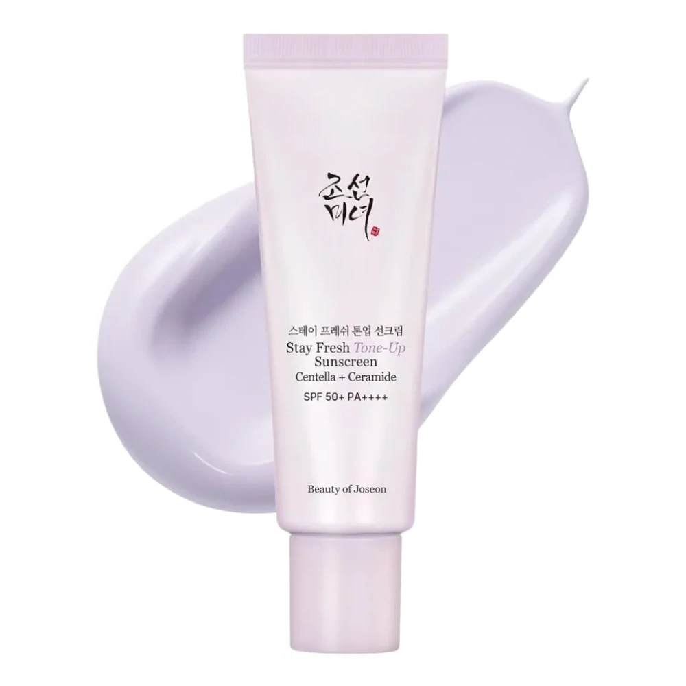Beauty Of Joseon Stay Fresh Tone-Up Sunscreen Purple SPF50+ PA++++ 50 ml – SPF s ialovým tone-up efektem a vysokou UV ochranou