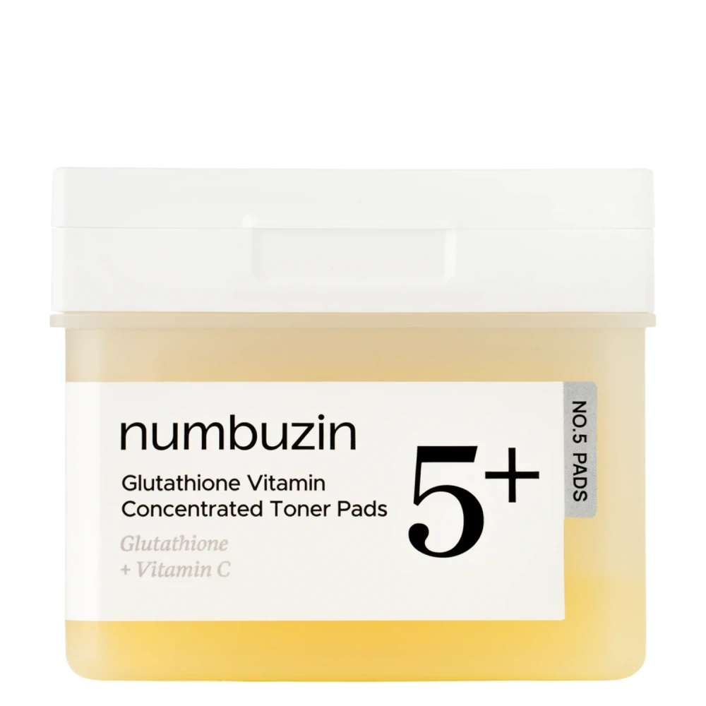Numbuzin No.5+ Glutathione Vitamin Concentrated Pad 180 ml / 70 pads – Rozjasňující koncentrované polštářky