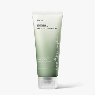 Anua Heartleaf Quercetinol Pore Deep Cleansing Foam 150 ml - Čistící pěna na ucpané póry
