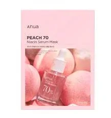 Anua Peach 70 Niacin Serum Mask 25 ml - Rozjasňující  maska s výtažkem z broskví