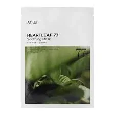 Anua Heartleaf 77% Soothing Sheet Mask 25 ml - Zklidňující plátýnková maska s extraktem z touleně srdčité
