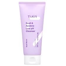 TIA'M Snail & Azulene Low pH Cleanser 200ml - Čistící gel na obličej posilující kožní bariéru