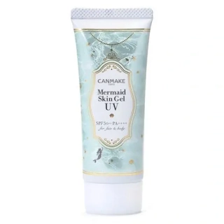 Canmake Mermaid Skin Gel UV (C01) CICA Mint 40g - Lehký opalovací krém pro citlivou pleť se sklony k zarudnutí