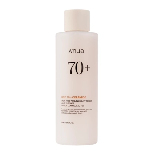 Anua Rice 70 Glow Milky Toner 250 ml - Intenzivně hydratační toner s rýžovými extrakty
