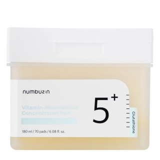 Numbuzin Vitamin No.5  Niacinamid Concentrated Pad 180ml/70ks -  Rozjasňující vitamínové polštářky s niacinamidem
