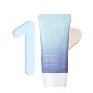 Numbuzin No.1 Pure Glass Clean Tone Up SPF50+ PA++++50 ml - Tónovací krém s vysokým stupněm SPF ochrany 