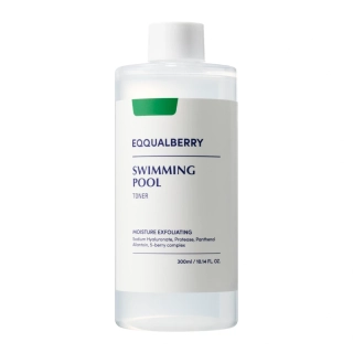 EQQUALBERRY Swimming Pool Daily Facial Toner 300 ml - Hydratační a exfoliační pleťové tonikum