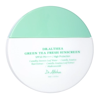  Dr. Althea Green Tea Fresh Sunscreen SPF50+ PA++++ 45 ml - Zklidňující opalovací krém