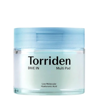 Torriden Dive-In – Low Molecule Hyaluronic Acid Multi Pad 80ks/160ml – Hydratační pleťové tamponky