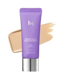 Missha M Perfect Cover Serum BB Cream SPF 50+ no.23 natural beige 20 ml - Pečující BB krém s UV ochranou