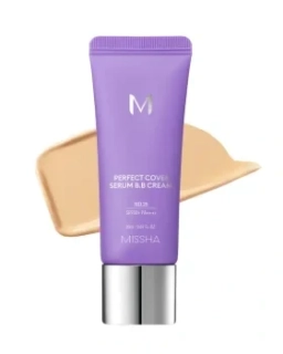 Missha M Perfect Cover Serum BB Cream SPF 50+ no.25 warm beige 20 ml - Pečující BB krém s UV ochranou