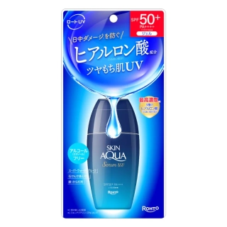 Skin Aqua Hyaluronic Serum UV SPF 50+ PA++++ 70 g - Opalovací sérum se třemi typy kyseliny hyaluronové