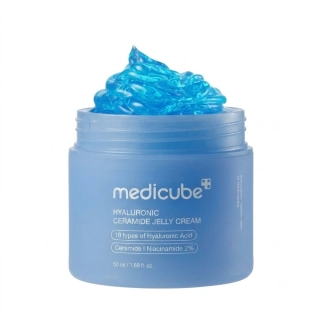Medicube Hyaluronic Ceramide Jelly Cream 50 ml – Hydratační gelový krém s ceramidy a 10 formami kyseliny hyaluronové