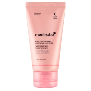Medicube PDRN Pink Caffeine Night Wrapping Mask 75 ml – Noční maska s PDRN, kofeinem, kolagenem a peptidy