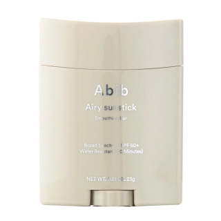Abib Airy Sunstick Smoothing Bar 23g – Vyhlazující SPF tyčinka s hedvábným finišem