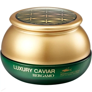 BERGAMO Luxury Caviar Wrinkle Care Cream 50g - Intenzivní krém proti vráskám s černým kaviárem a kyselinou hyaluronovou