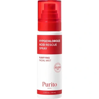PURITO Hypochlorous Acid Rescue Spray 100 ml - Zklidňující pleťový sprej s kyselinou chlornou proti nedokonalostem pleti,
